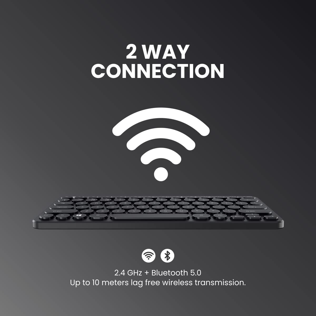 Portronics Bubble Wireless Keyboard,