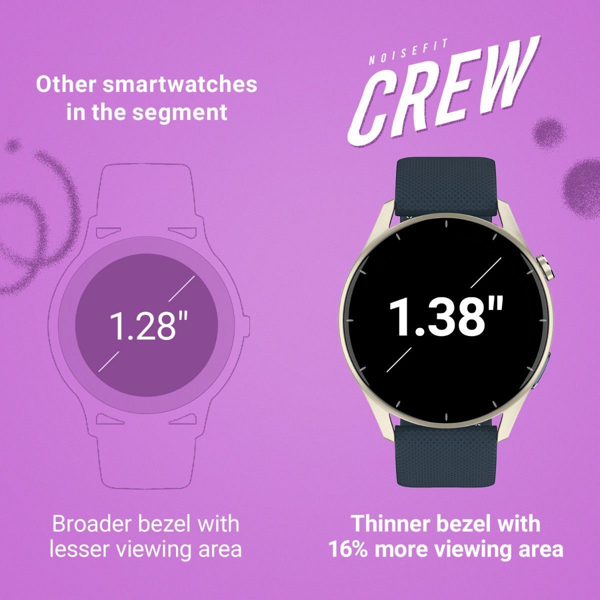 Noise NoiseFit Crew Smartwatch - Midnight Blue