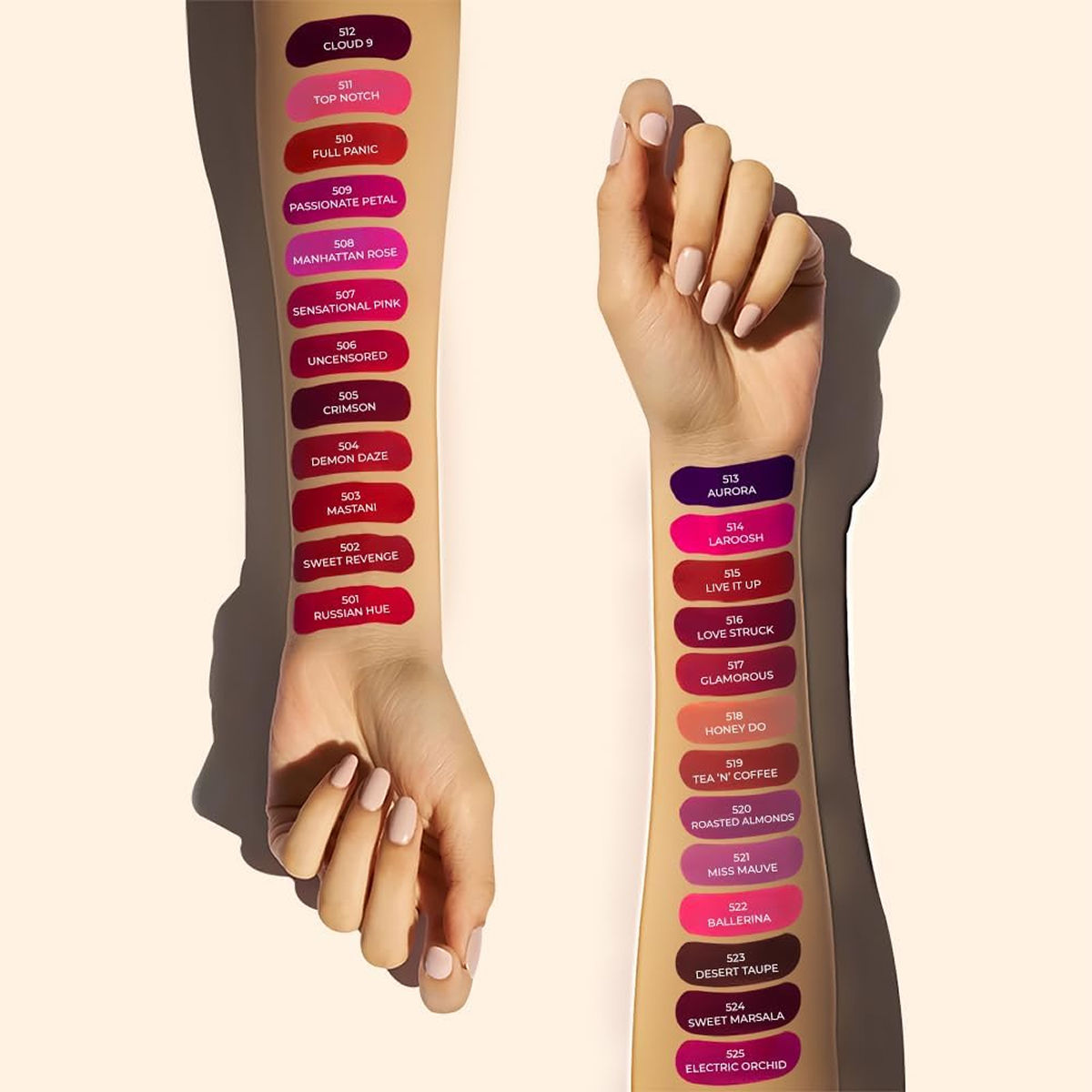 Mila Beaute Matte Lipstick Lightweight Highly Pigmented - Uncensored