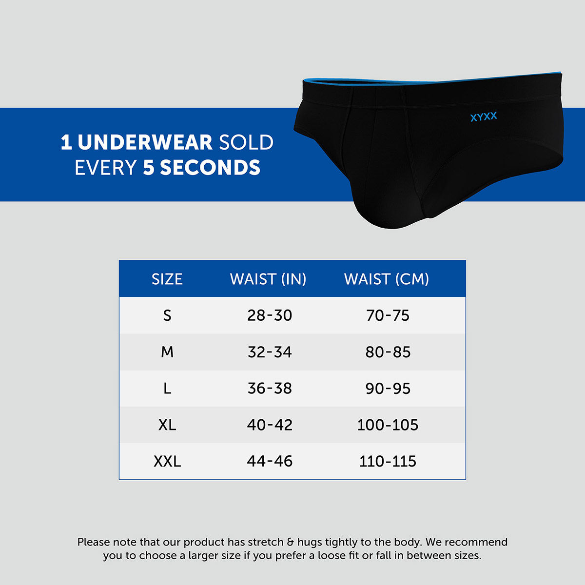 XYXX Uno IntelliSoft Micro Modal Solid Brief | Men's Innerwear | Pack of 2 | Black + Grey- L