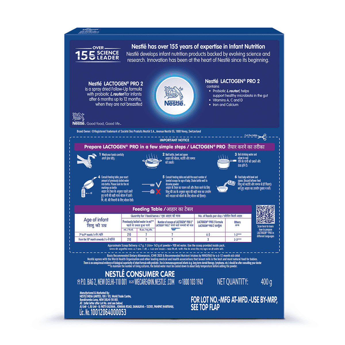 Nestle Lactogen Pro 2 | Follow-Up Formula With Probiotic
