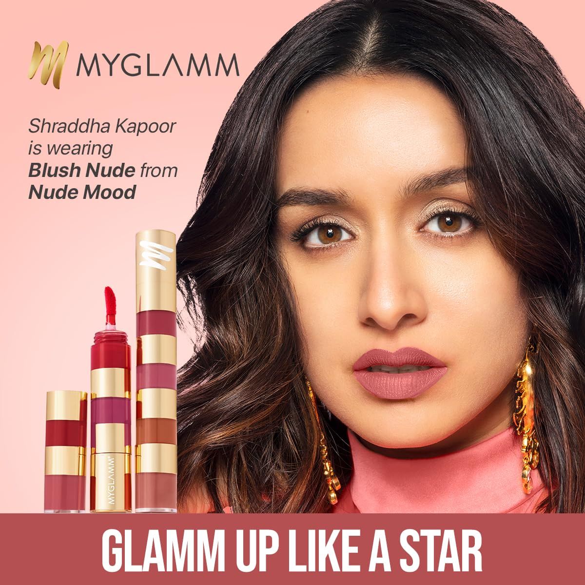 Myglamm Super 4-In-1 Matte Liquid Lipstick Stack - True Bolds