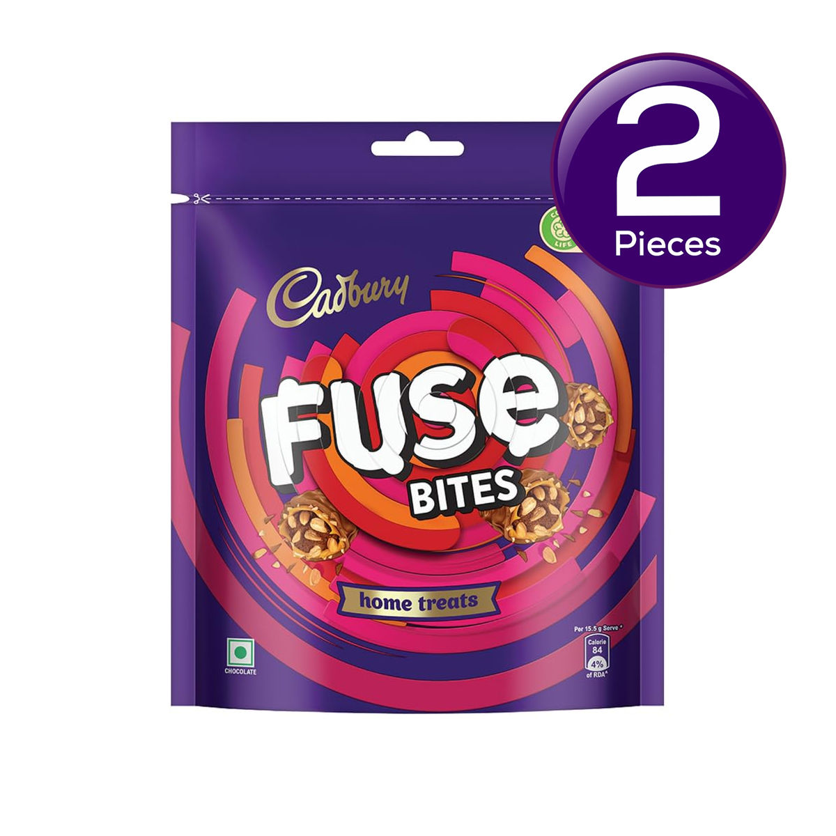 Cadbury Fuse Chocolate Bites Home Treats Pack 108.5 g Combo