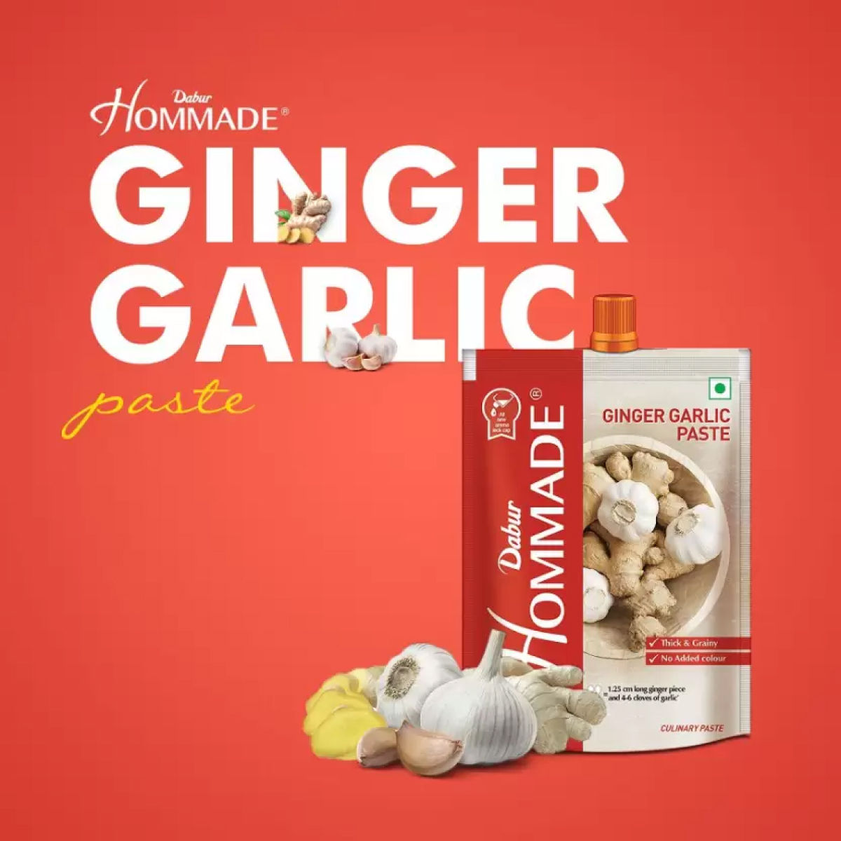 Dabur Hommade Ginger Garlic Paste 200 g Combo