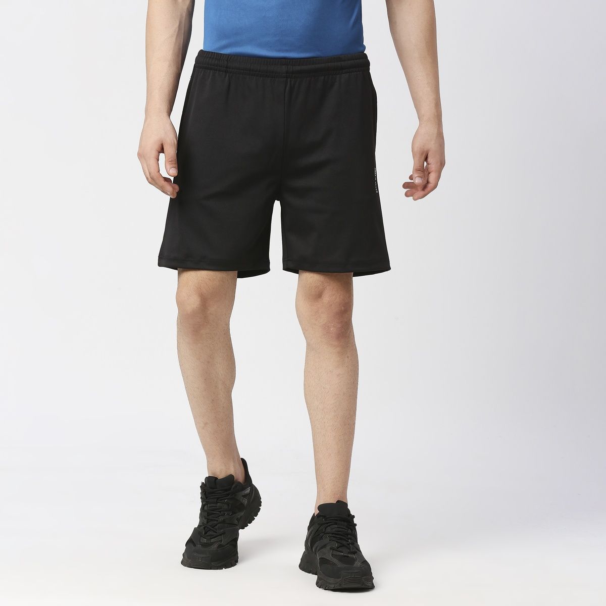 PlayR Men's Running Run Shorts 92% Polyester 8% Spandex | Black - S