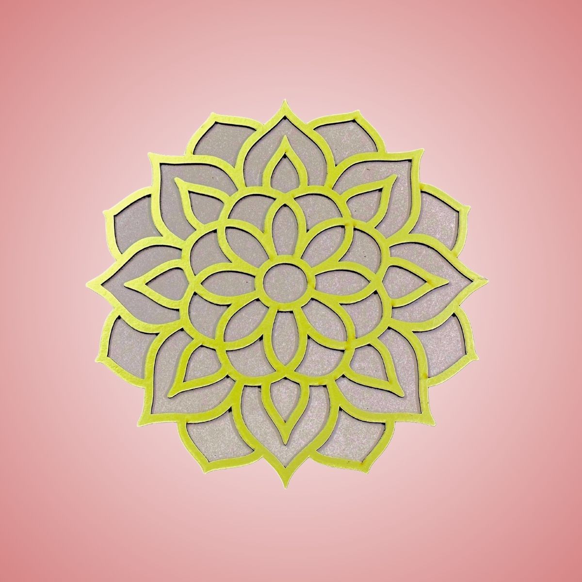 DiaCraft Rangoli Stencil Radiance Mdf | 4 X 4 Inch