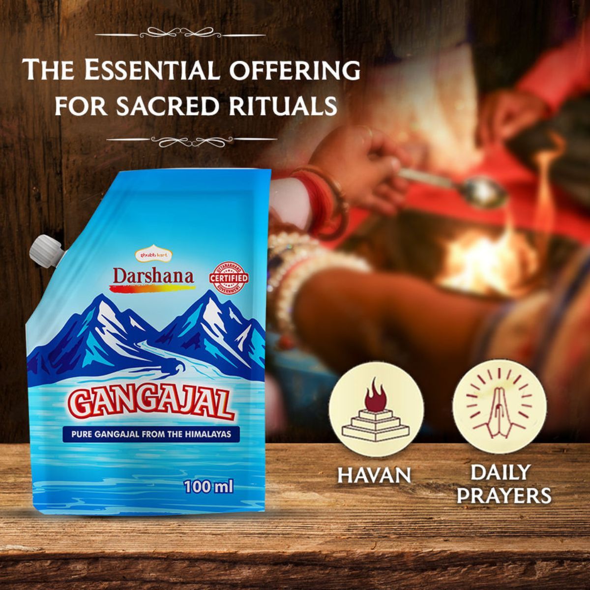 Shubhkart Gangajal Pouch 100 ml Combo
