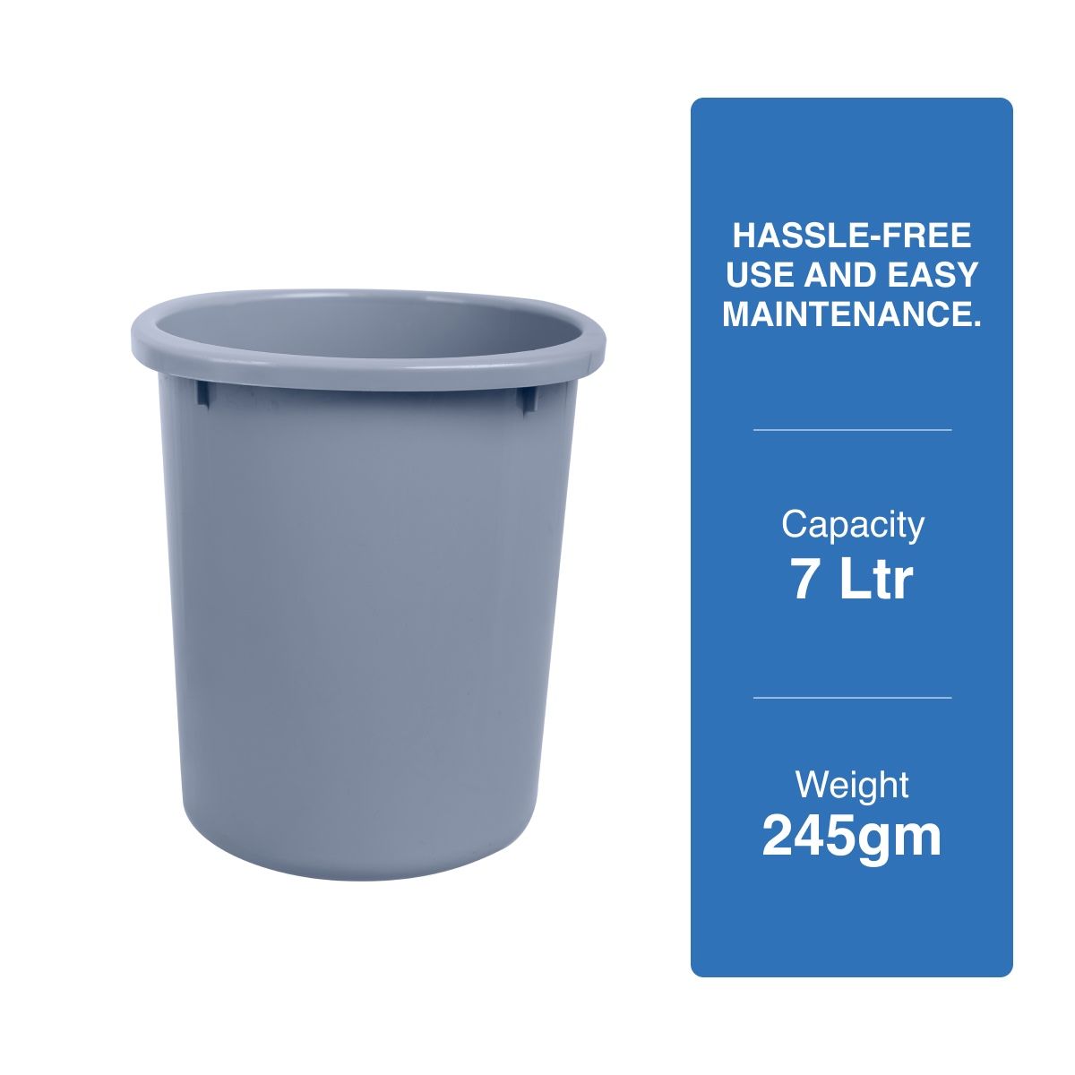 BAY6 Royce Dust Bin 7 L - Grey