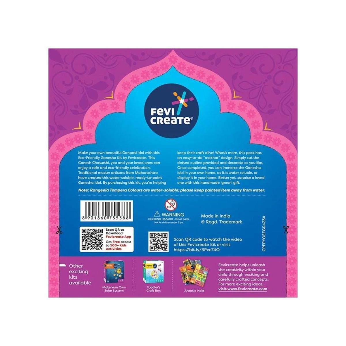 Pidilite Eco Friendly Ganesha Idol DIY Kit 1 pc Combo