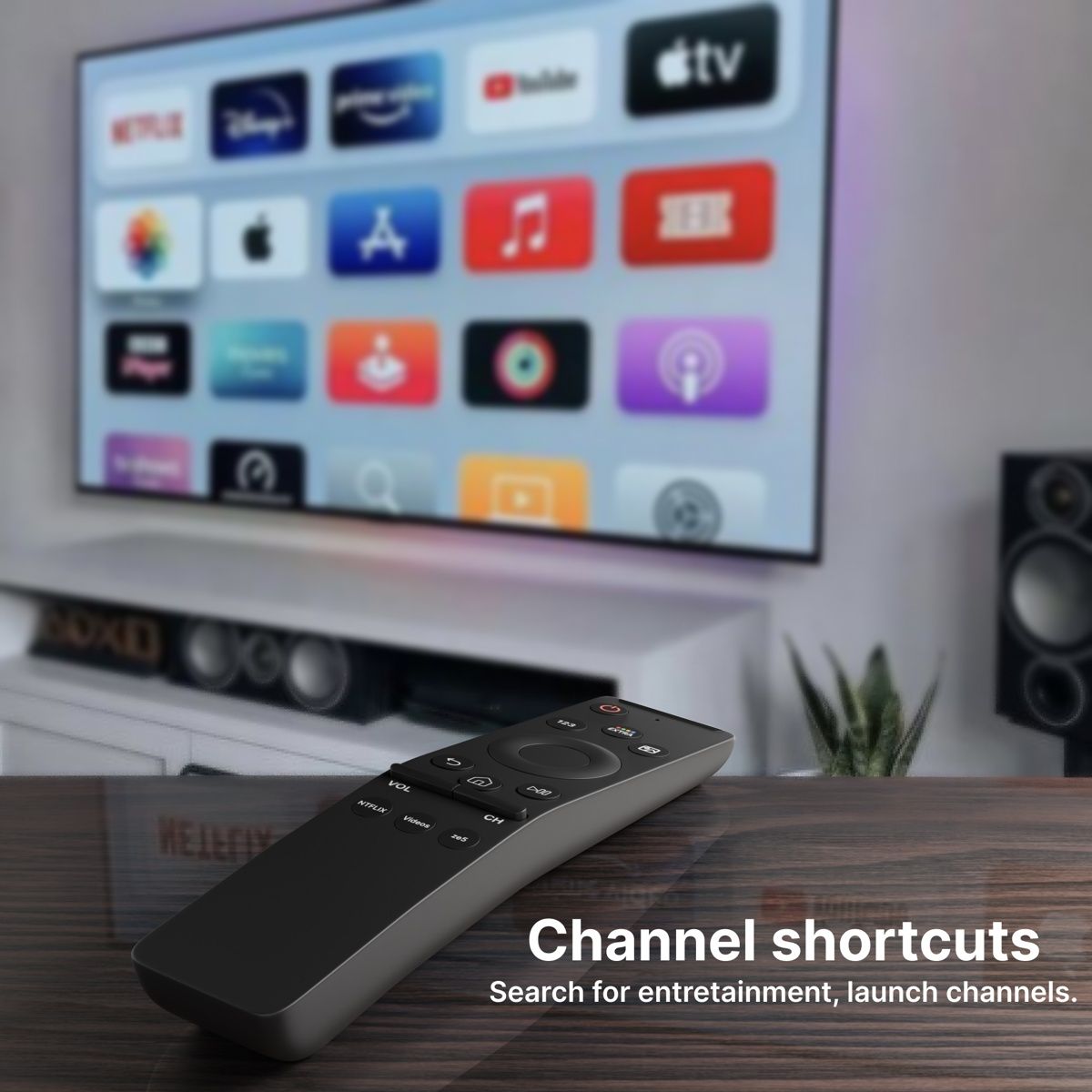 Ailkin Non-Voice Remote for Samsung LED Smart TV| Durable & Universal Compatibility