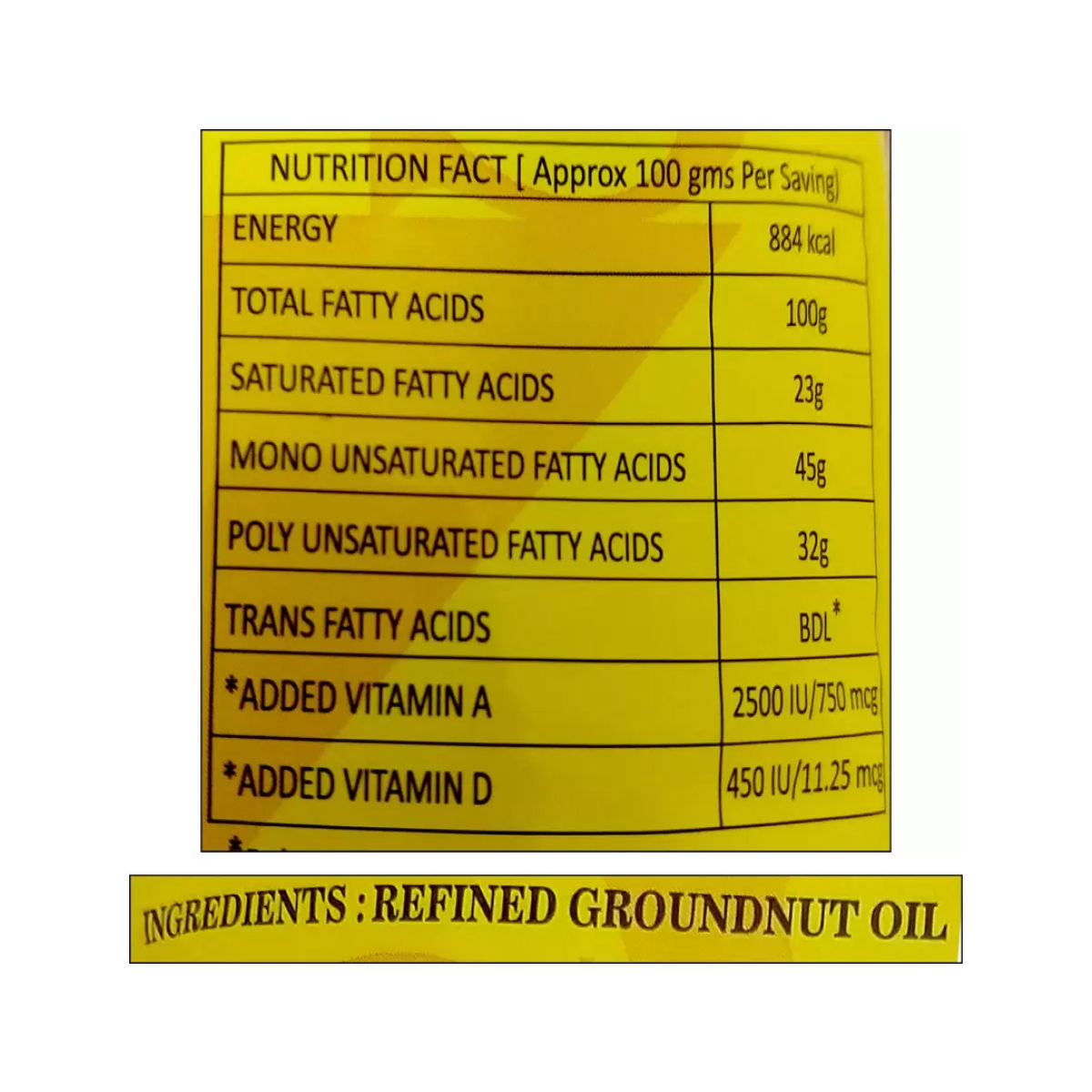 SVS Groundnut Oil | Pouch