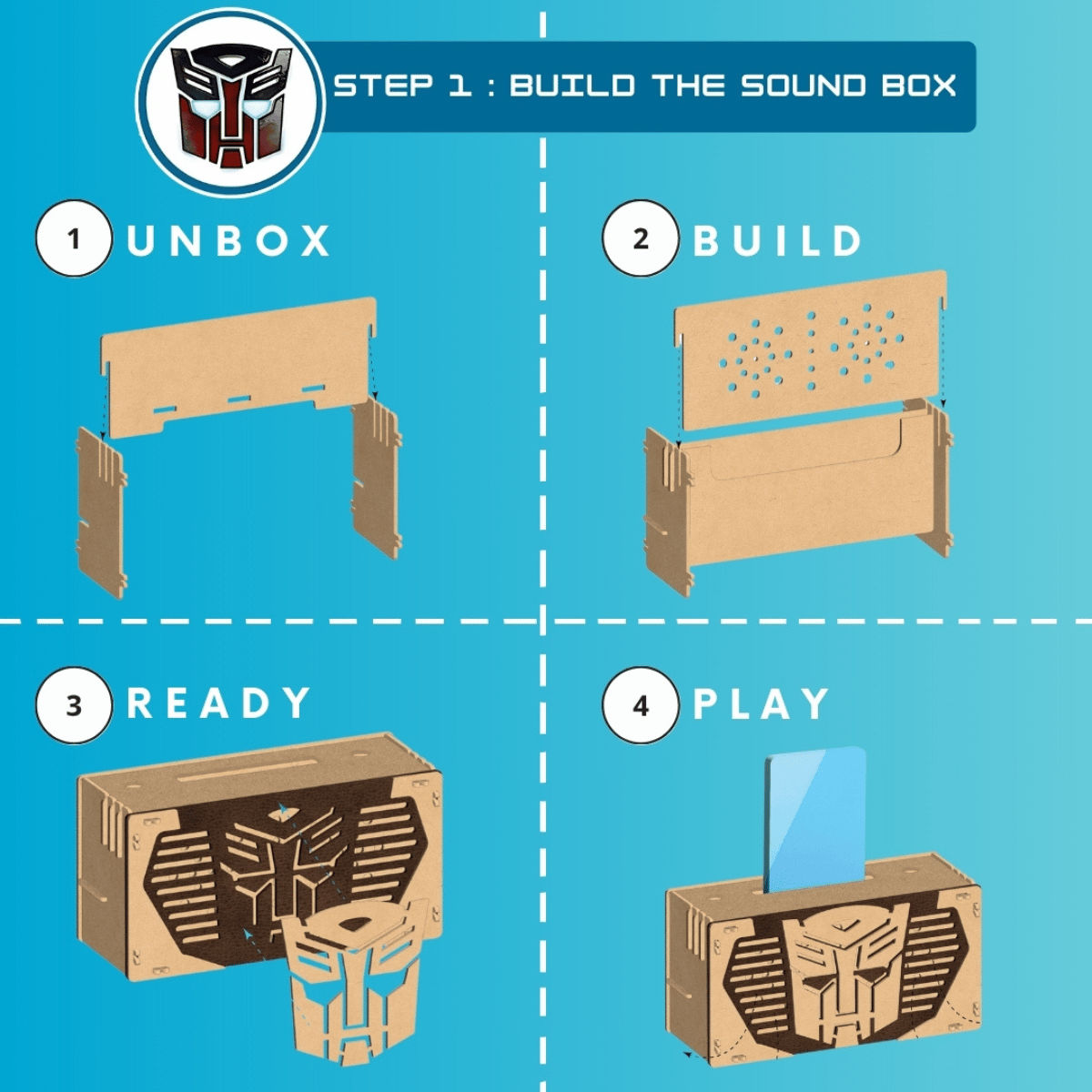 ThinkerPlace Transformer Acoustic Speaker Kit | Build & Learn Sound with Speaker (Age 6+)