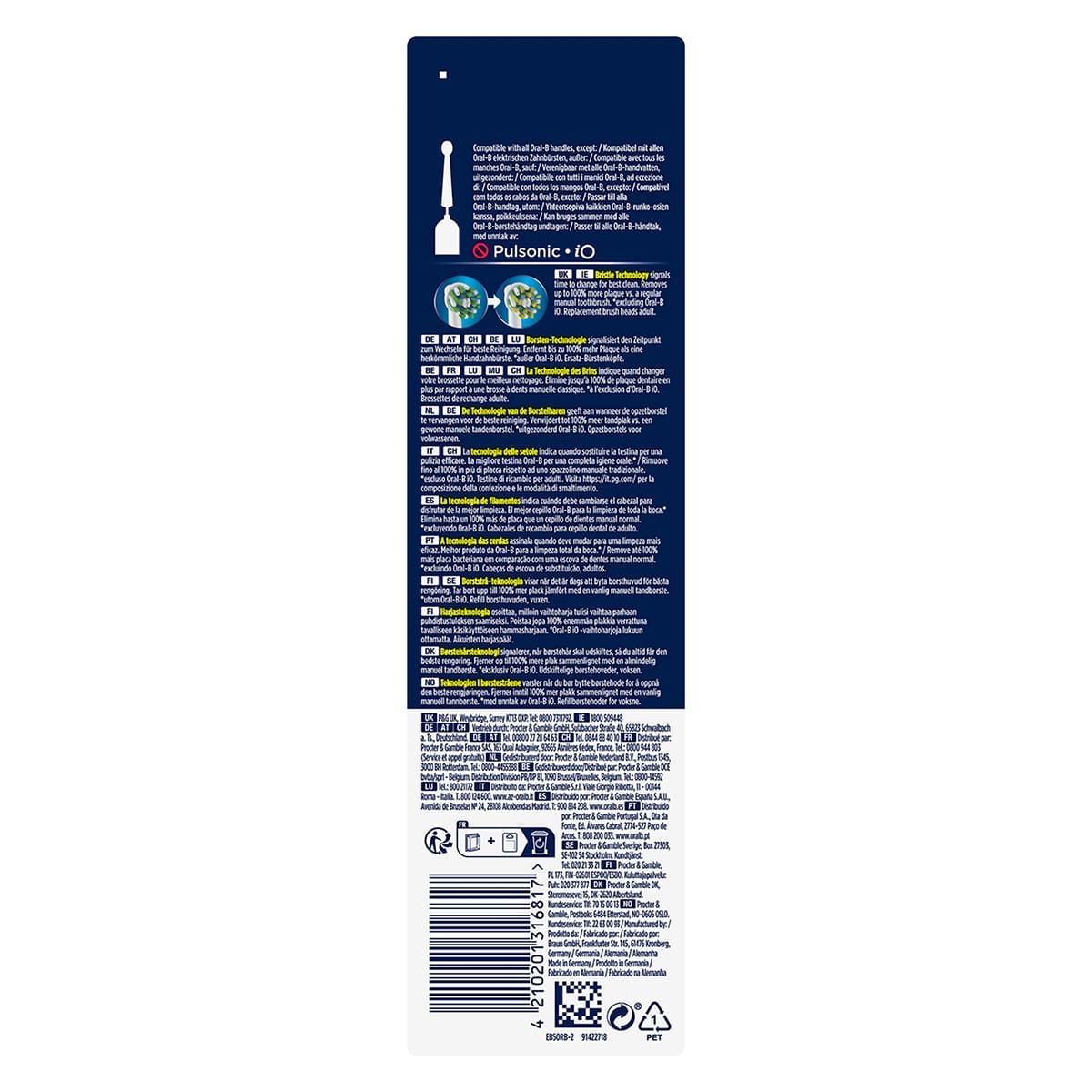 Oral-B CrossAction Refill Heads for Electric power toothbrush