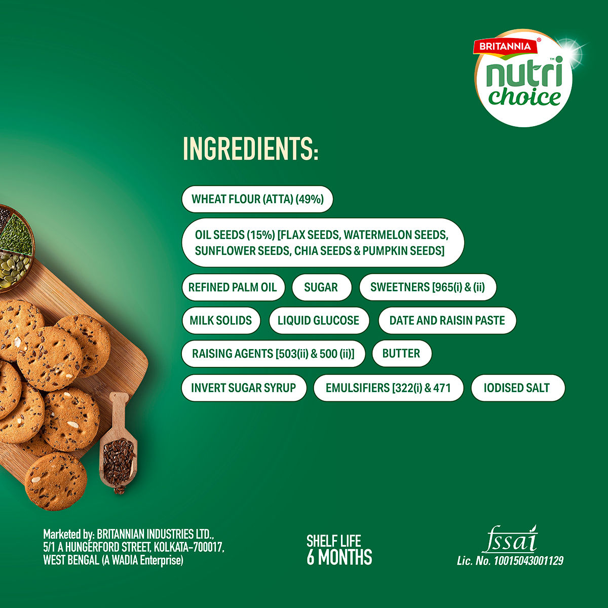 Britannia Nutrichoice Seeds Biscuits 75 g Combo