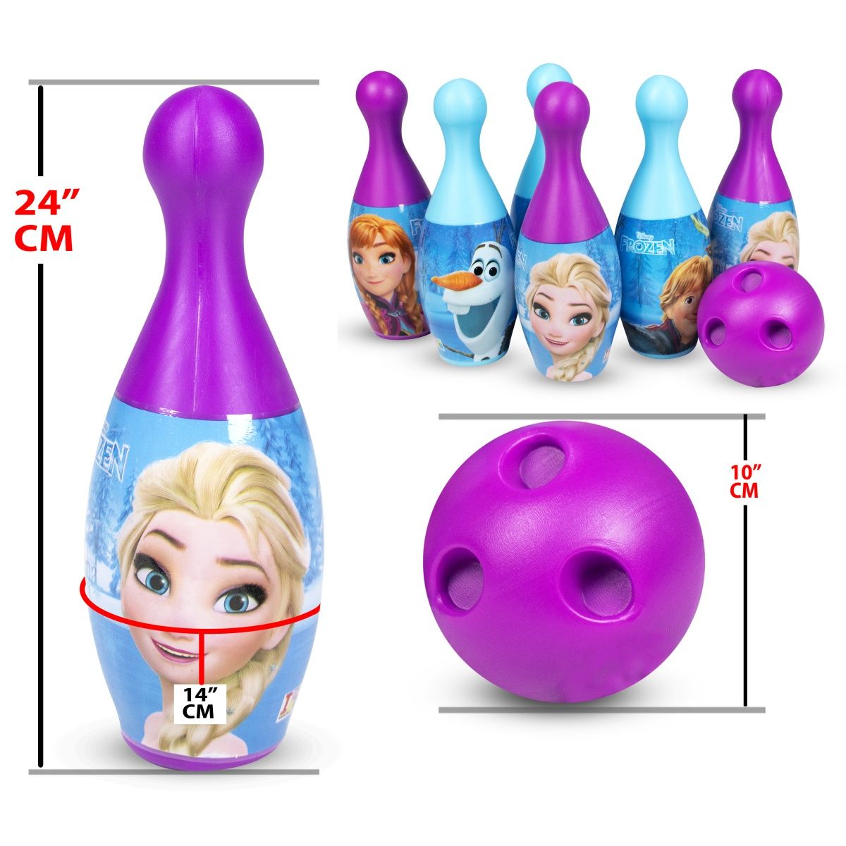 Itoys Bowling Set Box Frozen- (Colour May Vary)