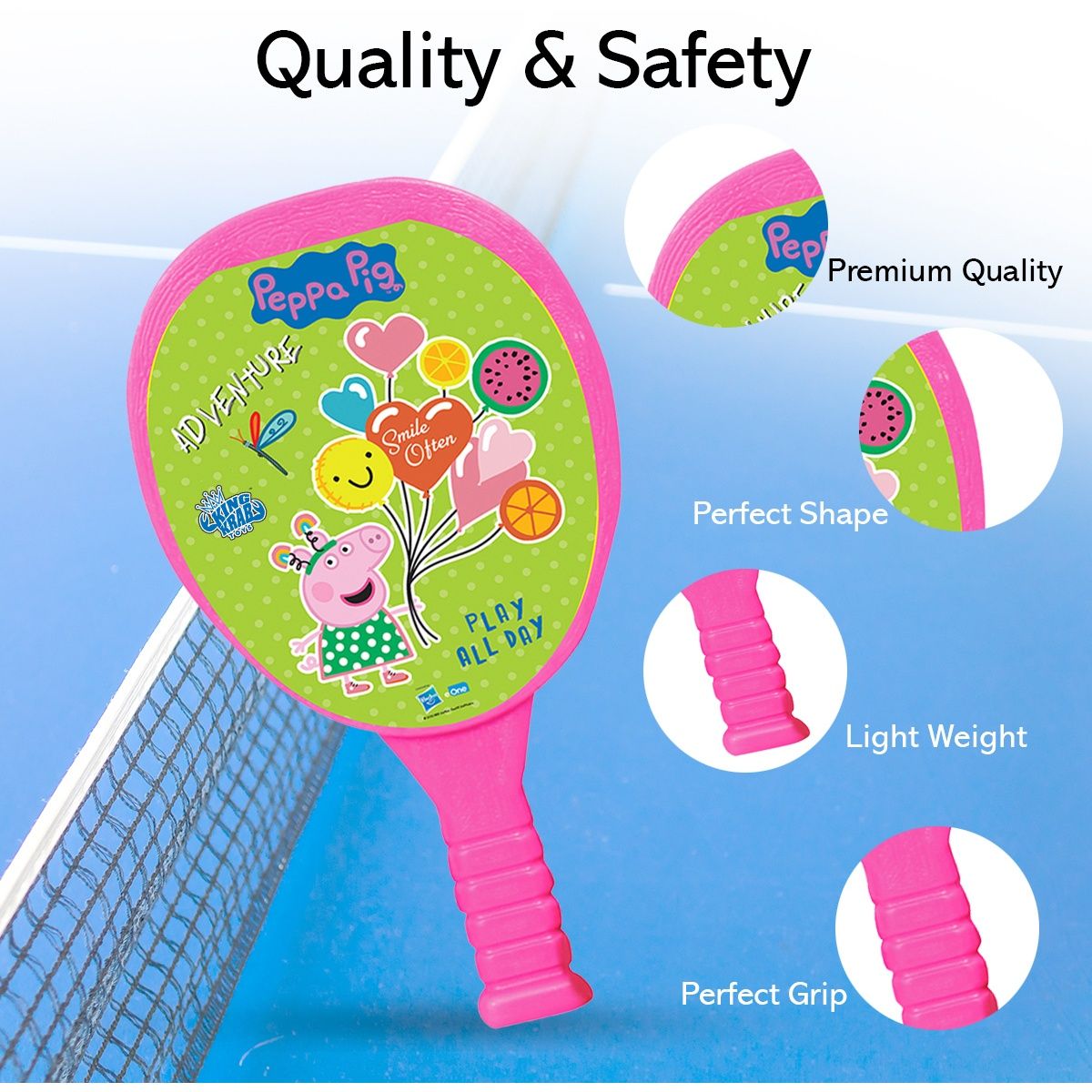Itoys My First Plastic Racket Set- Peppa Pig (Colour May Vary)