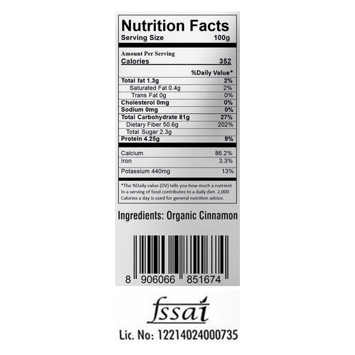 Natureland Organics Cinnamon Stick