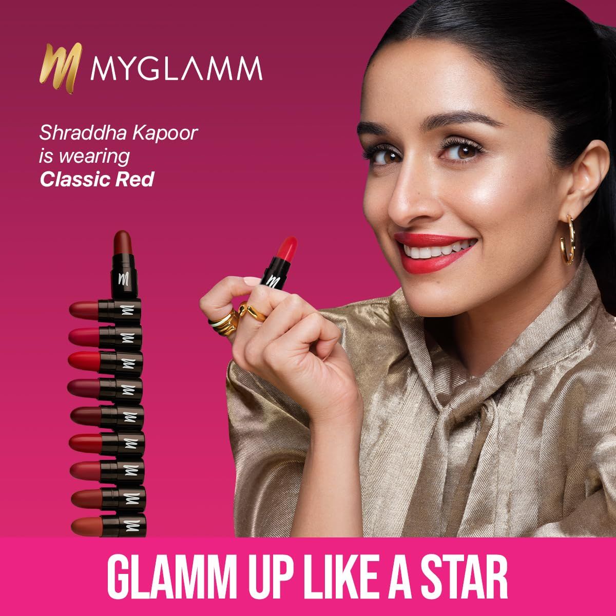 MyGlamm Luscious Matte Mini Lipstick Kit - Set Of 10