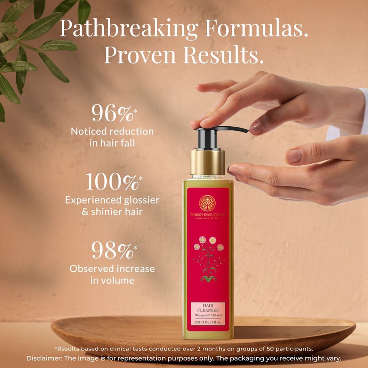 Forest Essentials Hair Cleanser Bhringraj & Shikakai | Travel Size Strengthening Shampoo