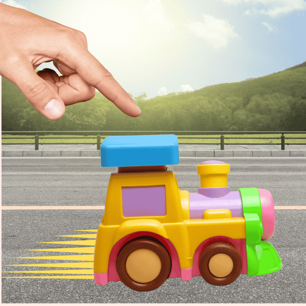 Toytales Push N Go Train (Colour May Vary)