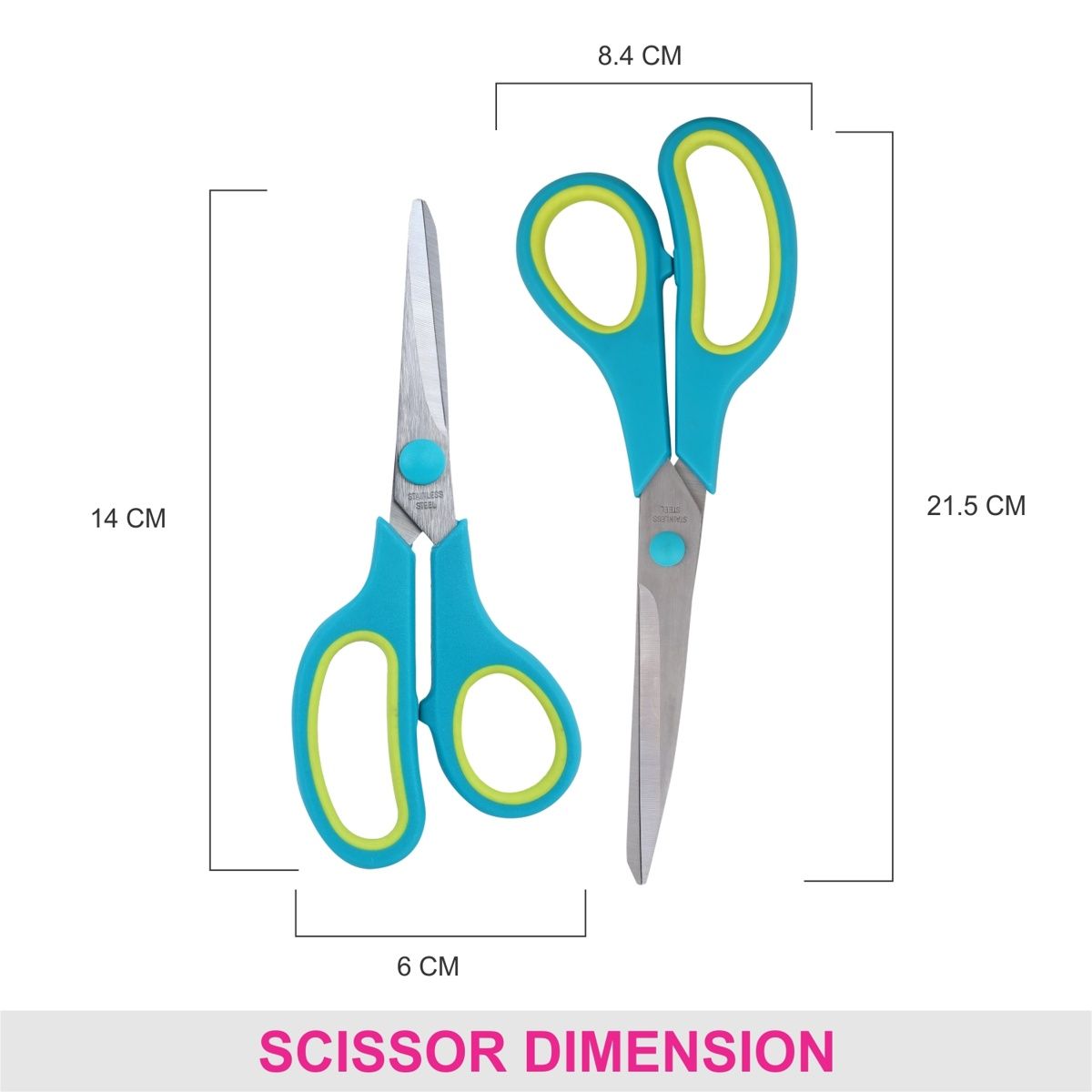 VEGA Scissor Set | Color May Vary | Set Of 2 | Gcss-01