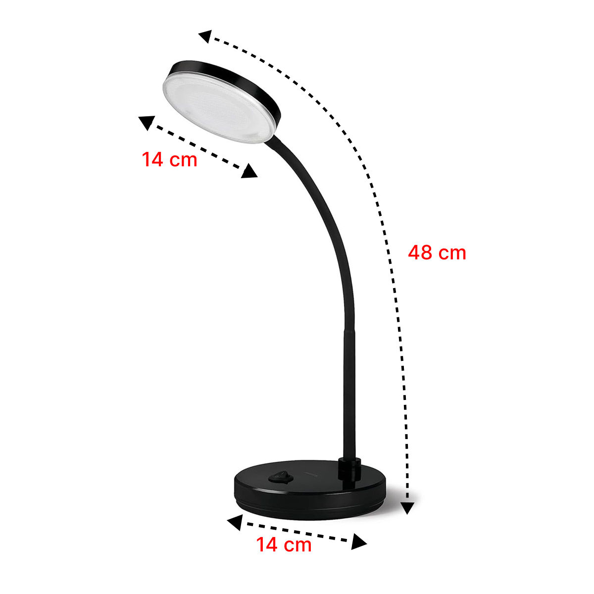PHILIPS Opus 5W LED Table Lamp | Rechargeable LED Desk/Table Lamp for Study and Office Use,Cool White,Pack of 1