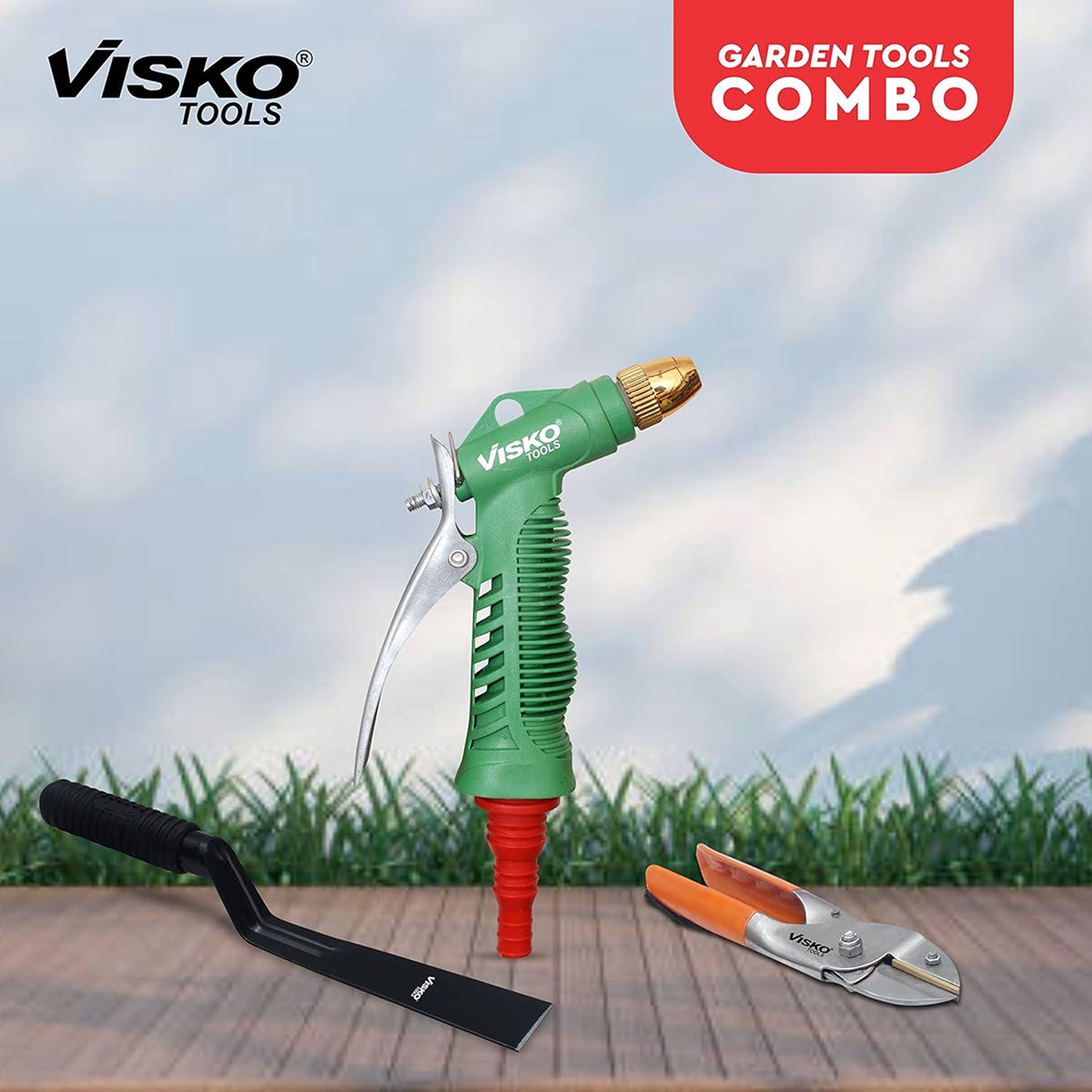 Visko Garden Tools Set With 4 Pieces Garden Tool Kit