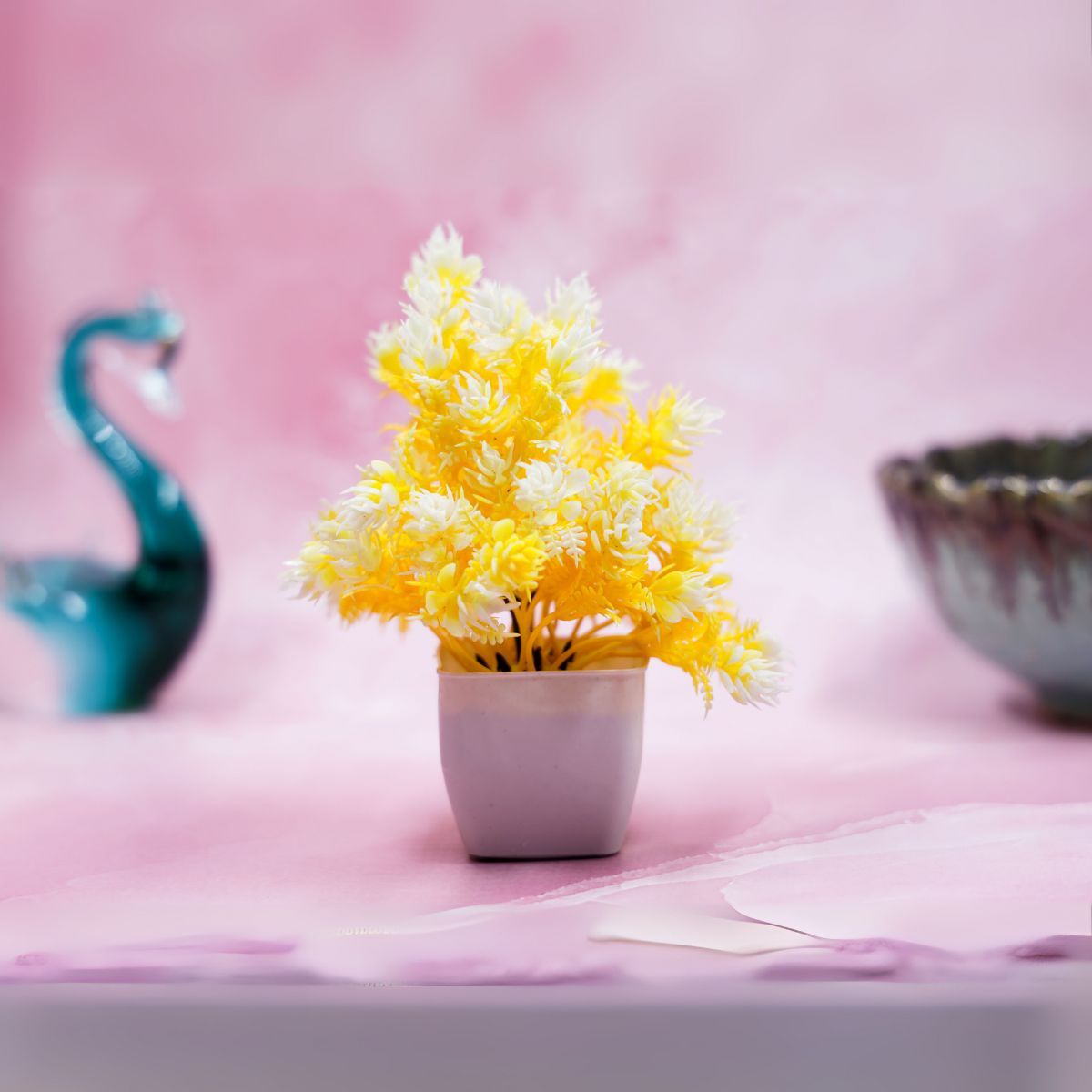 BAY6 Decorative Artificial Flower Pot – Lifelong Beauty