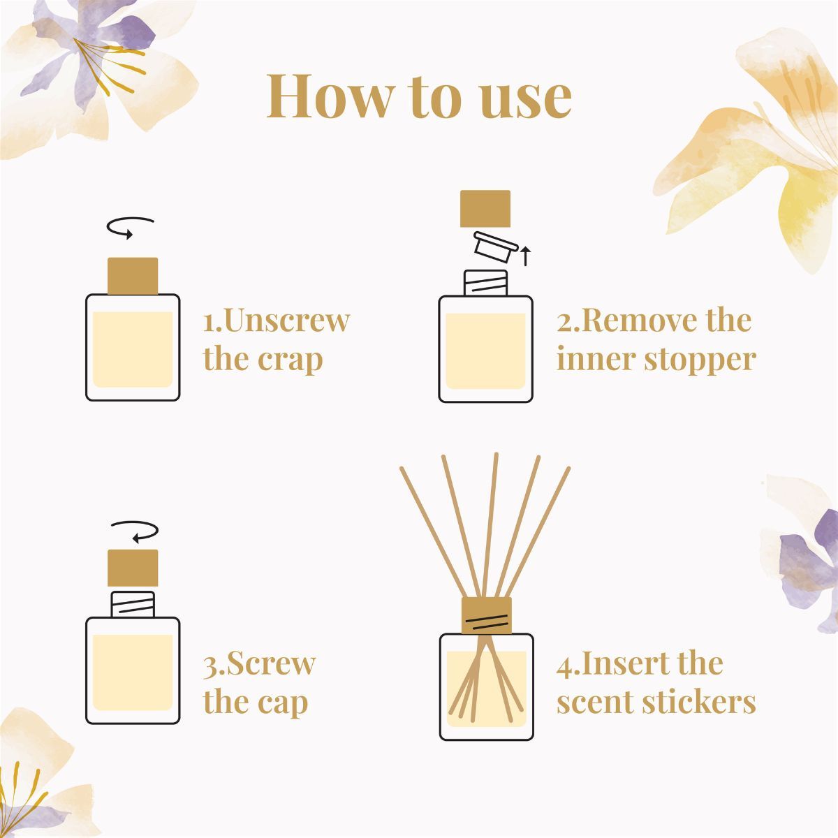 IGP Interflora Tuberose Luxury Reed Diffuser