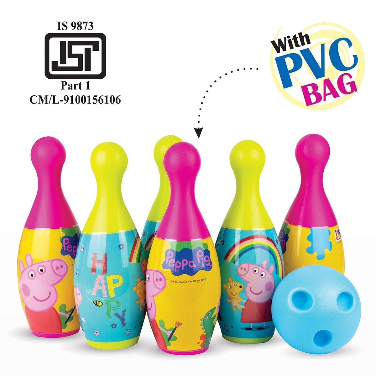 ITOYS Bowling Set Pvc-Peppa Pig 0xc004810ca8 (Assorted)