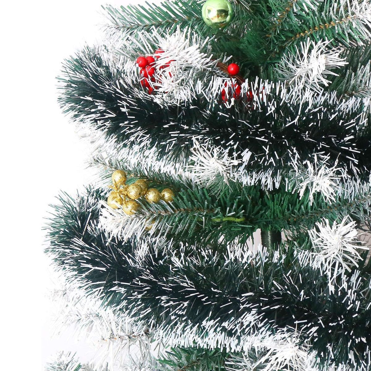 TREE Decor GARLAND SNOW GREEN (Pack of 2)