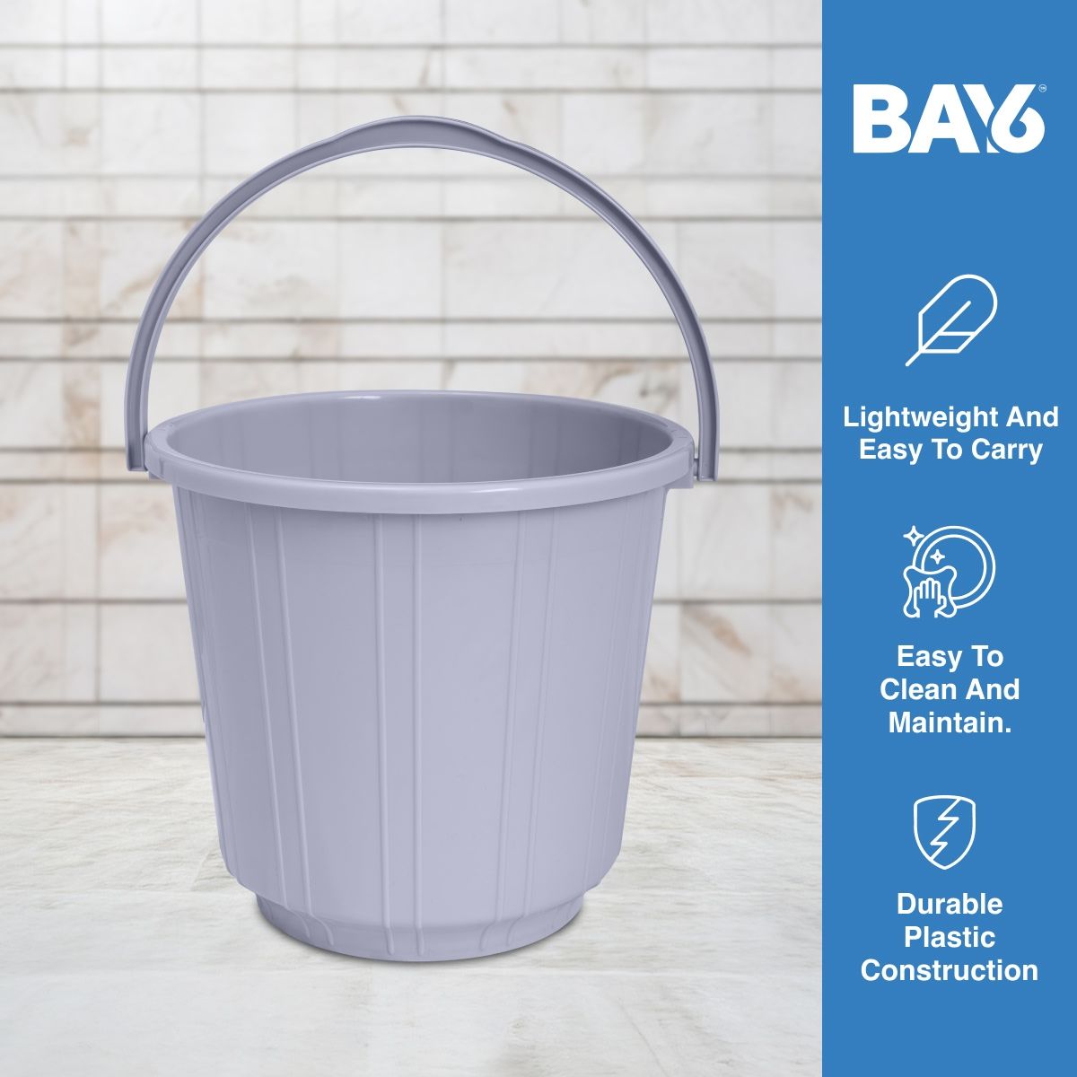 BAY6 Eco Bucket 16 L - Grey