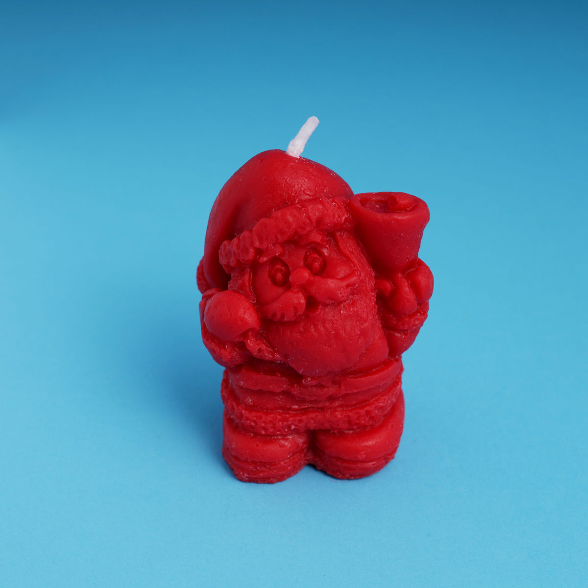 Oye Happy Santa Shaped Candle