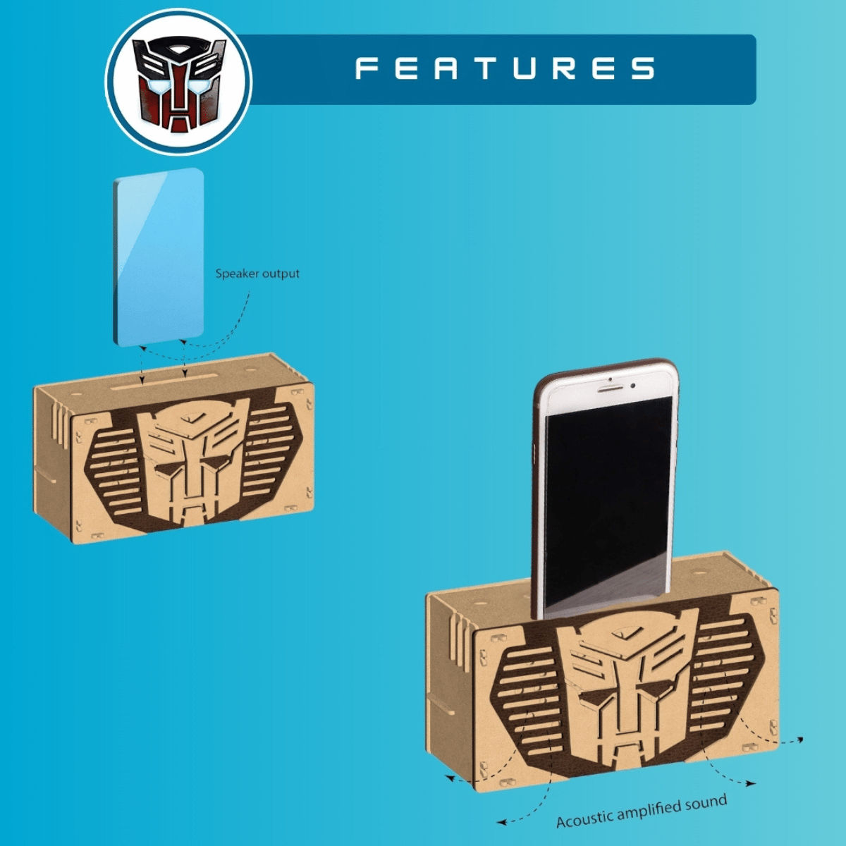 ThinkerPlace Transformer Acoustic Speaker Kit | Build & Learn Sound with Speaker (Age 6+)