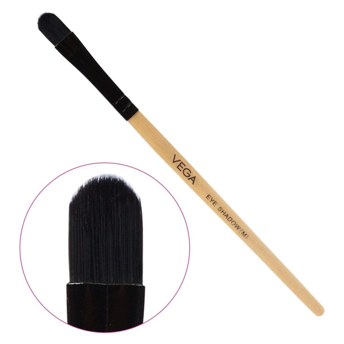 VEGA Eye Shadow Brush | Medium - Wooden - M | Ev-02