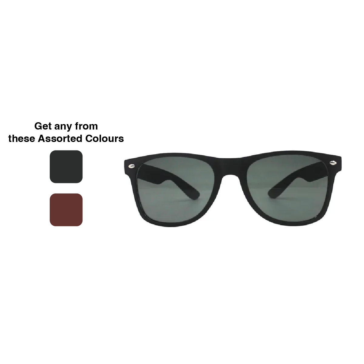 Se7en Unisex Geometric Plastic Sunglasses | Blue - L