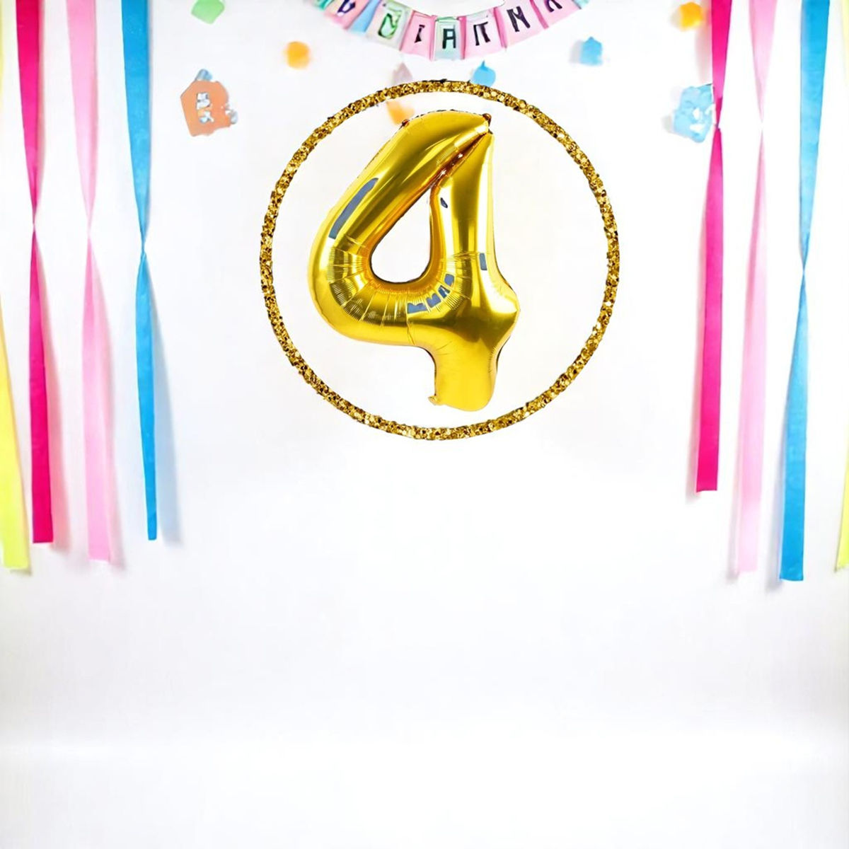 Let's Vybe Foil Balloon Number 4