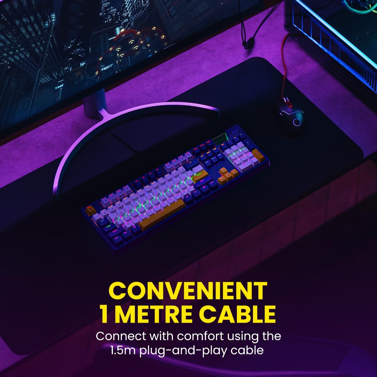Portronics K1 Keyboard Wired Mechanical Gaming Keyboard
