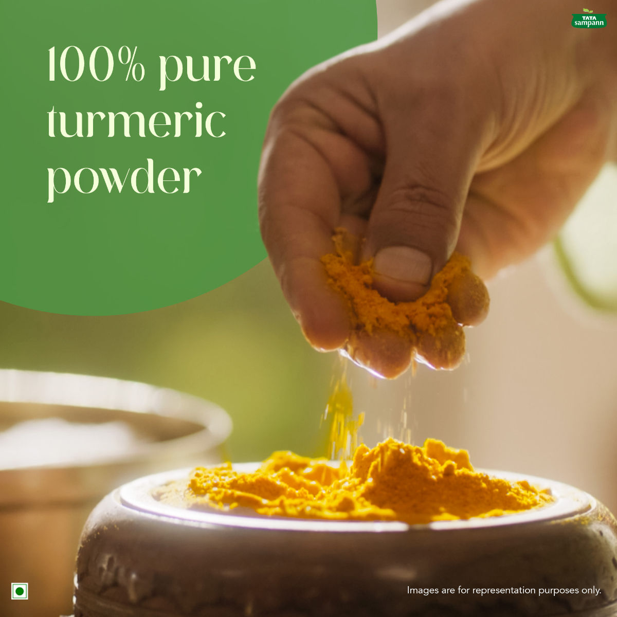 Tata Sampann Turmeric Powder With Natural Oils Haldi Powder