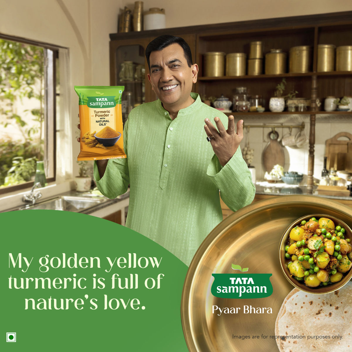 Tata Sampann Turmeric Powder With Natural Oils Haldi Powder