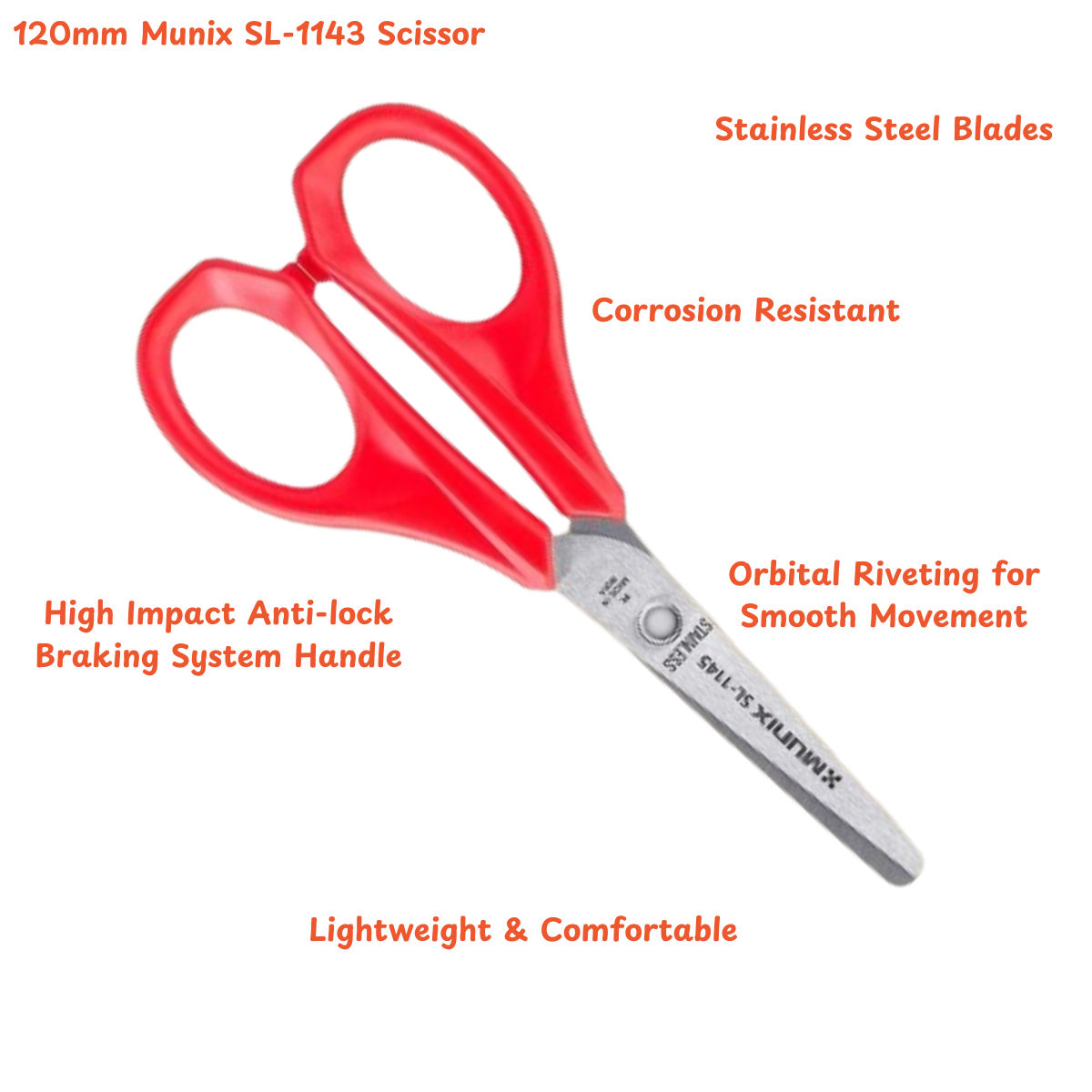 Munix Scissor Home & Kids Sl-1143(120Mm)