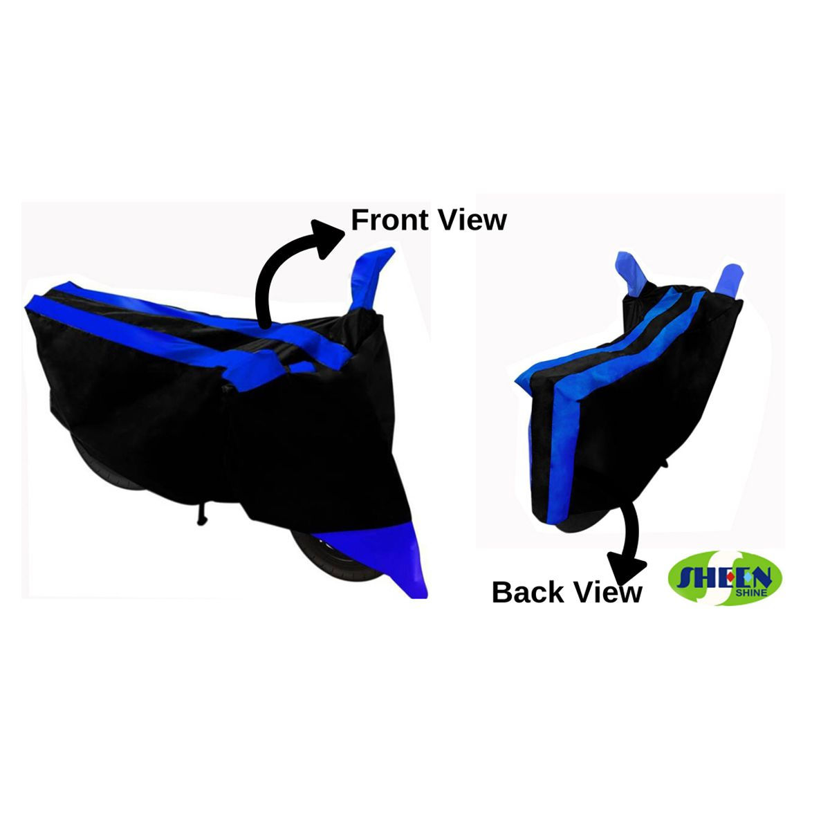Sheen SBCBLUE17 Waterproof Two Wheeler Cover for Hero (Maestro Edge, Black, Blue)
