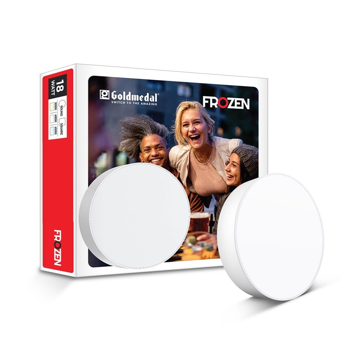 Goldmedal Frozen 18W Led Surface Light -Round