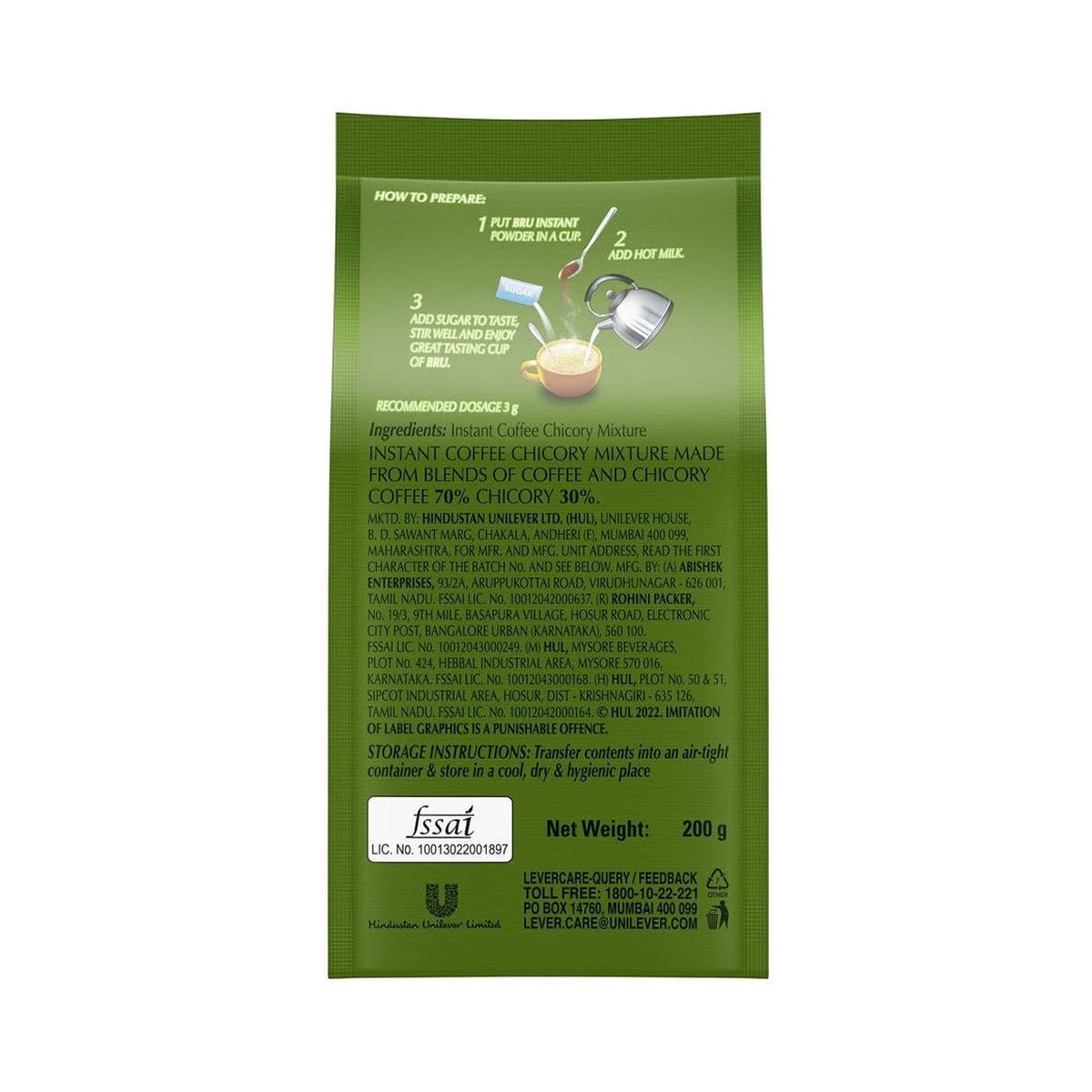 Bru Instant Coffee 200 g Combo