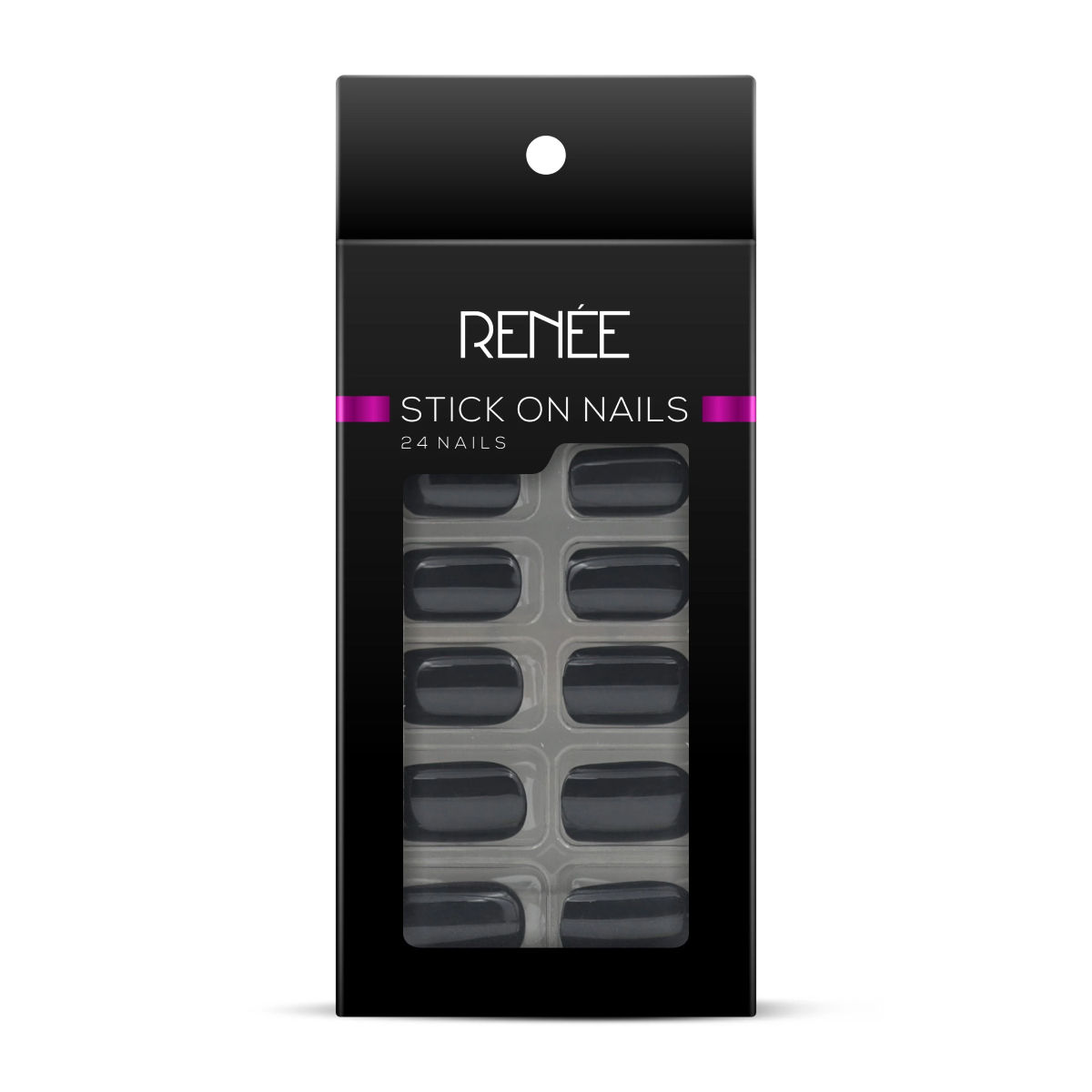 Renee Stick On Nails Bn 01| 24 Reusable Artificial Fake Nail Set