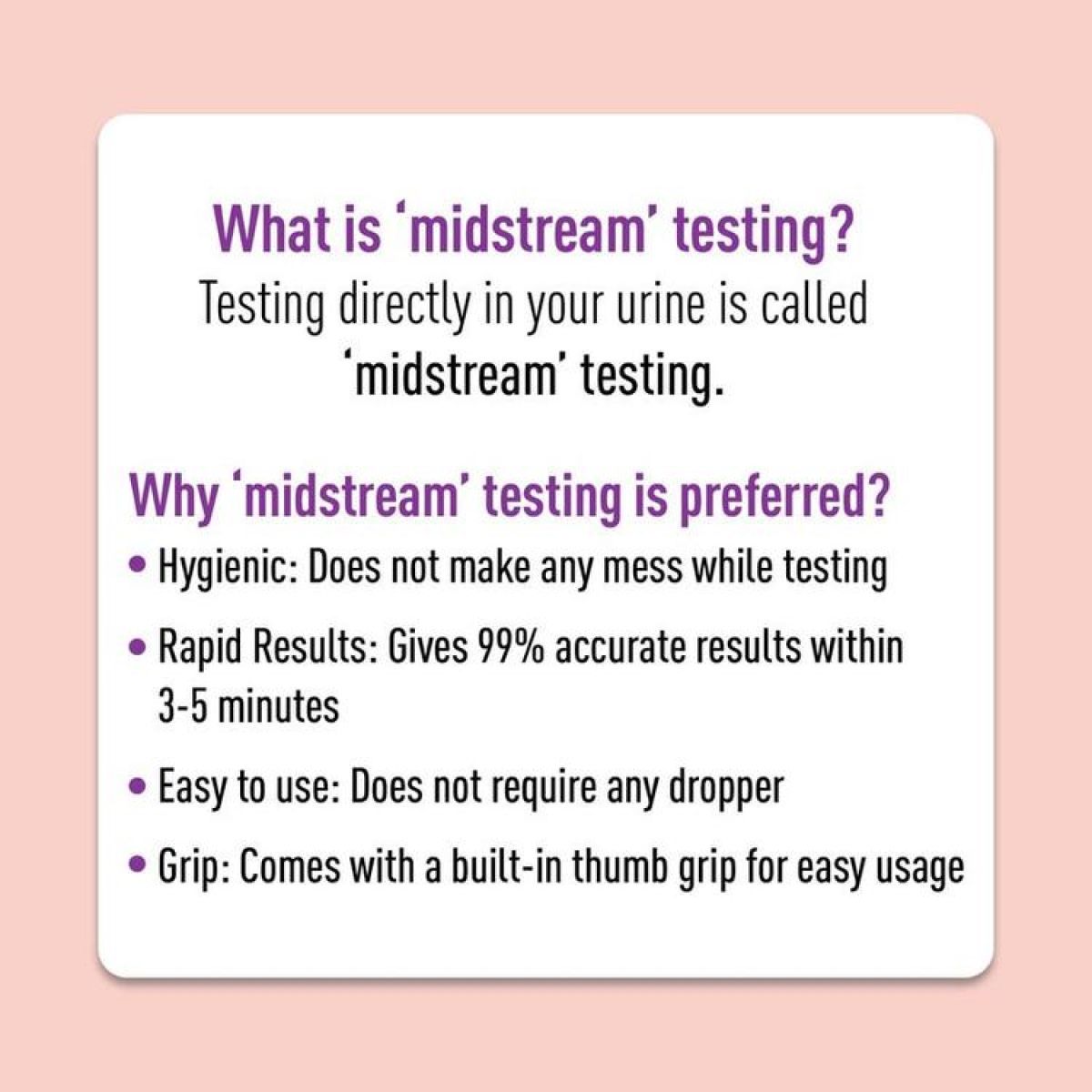 Sirona Home Pregnancy Test Kit Easy To Use Midstream Urine Test Kit