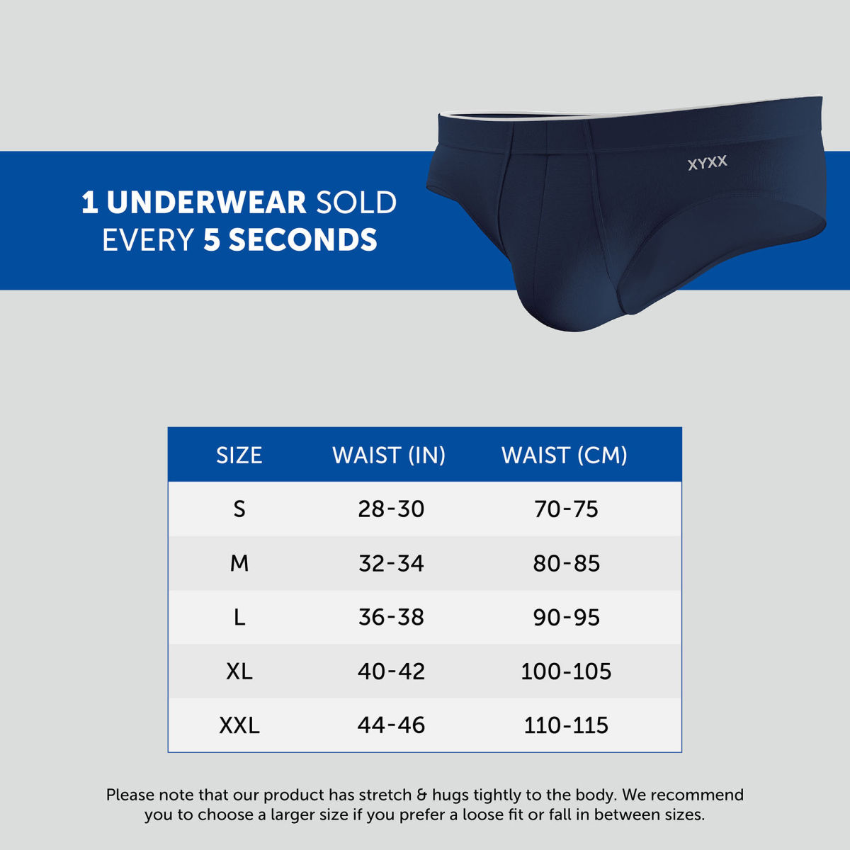 XYXX Uno IntelliSoft Micro Modal Solid Brief | Men's Innerwear | Pack of 2 | Multicolor (Blue + Black) - L