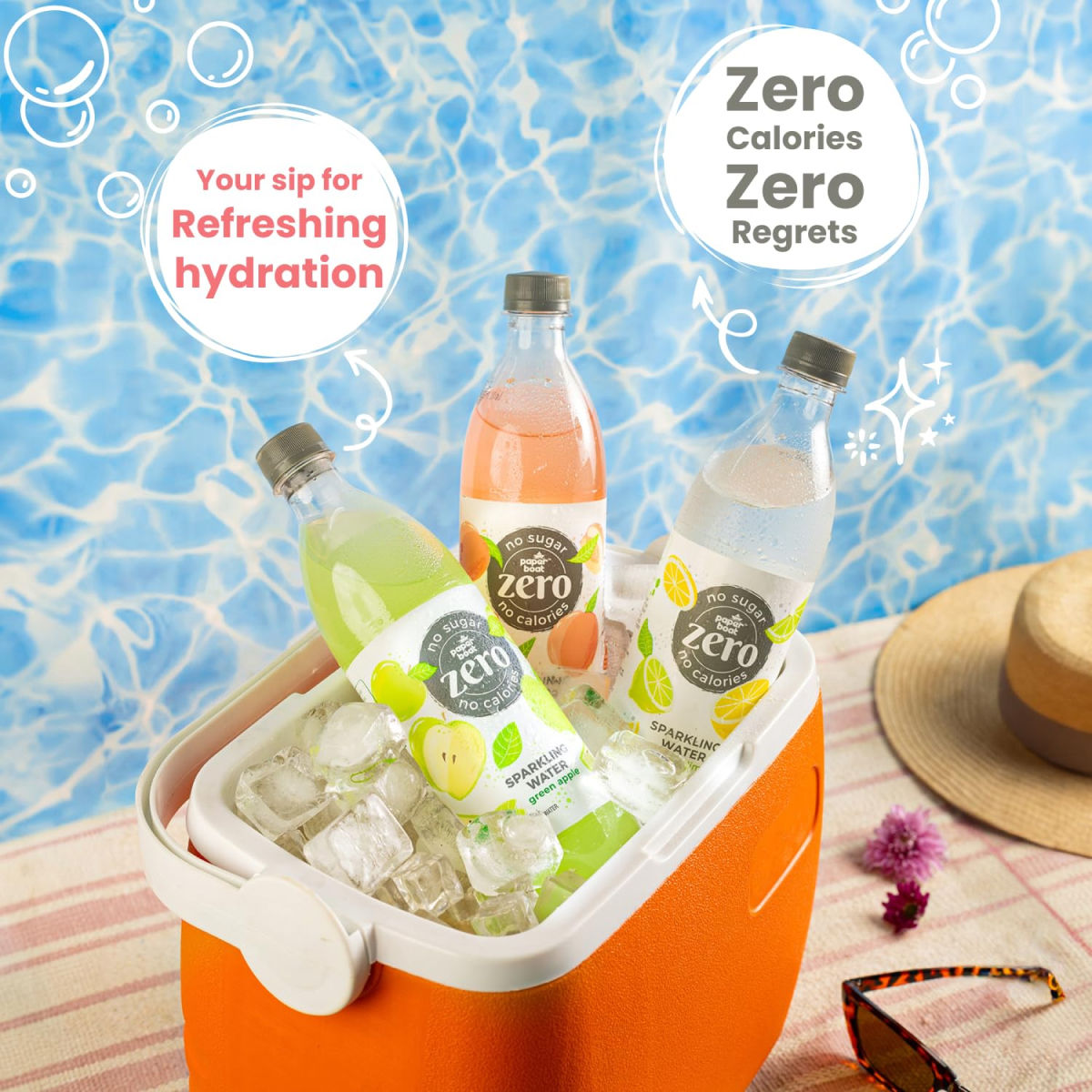 Paper Boat Peach Sparkling Water