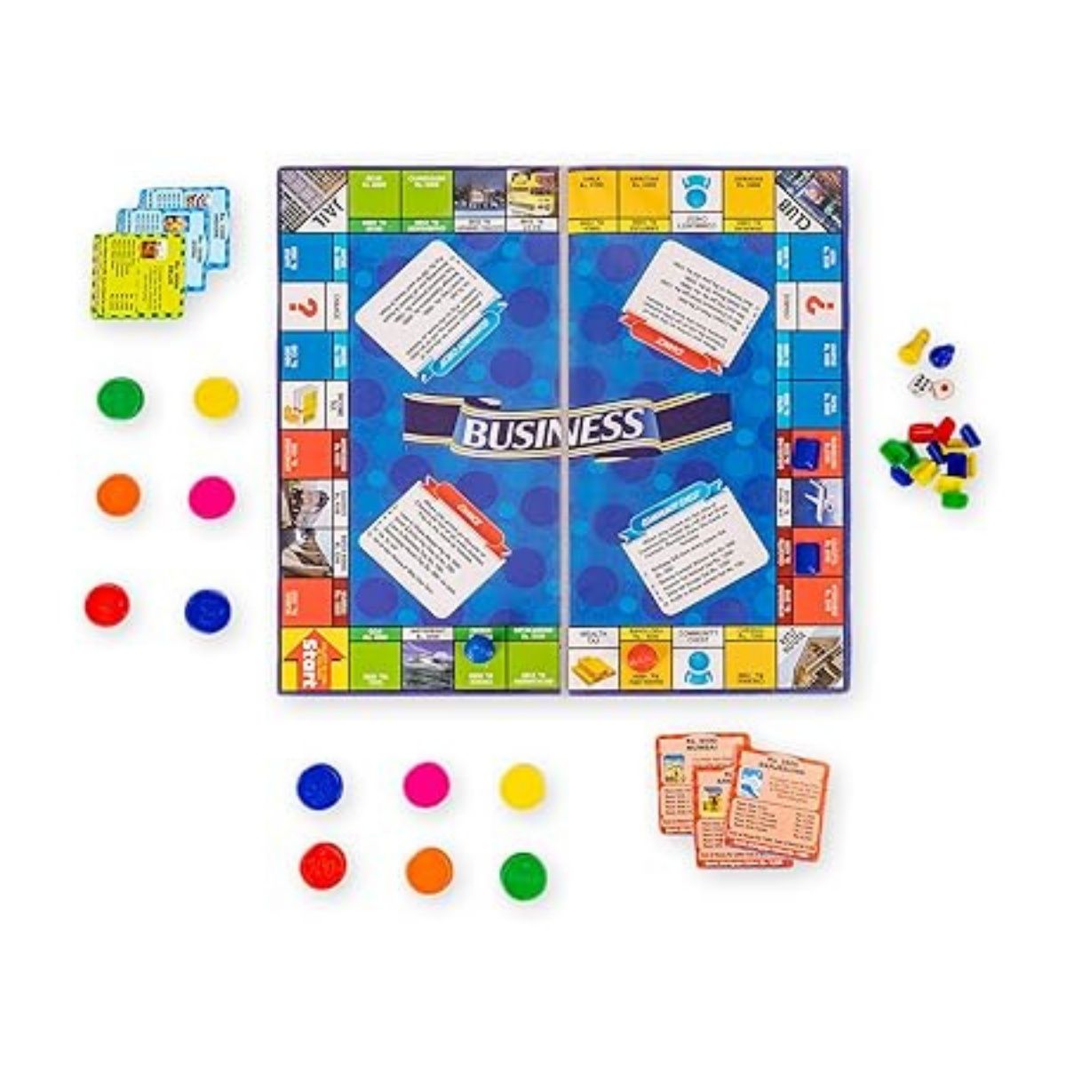 Millennium Business Deluxe 7 in 1 Game P.v.c Board Coins & Notes Me-155