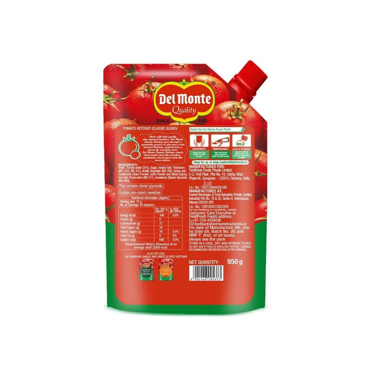 Del Monte Classic Blend Tomato Ketchup